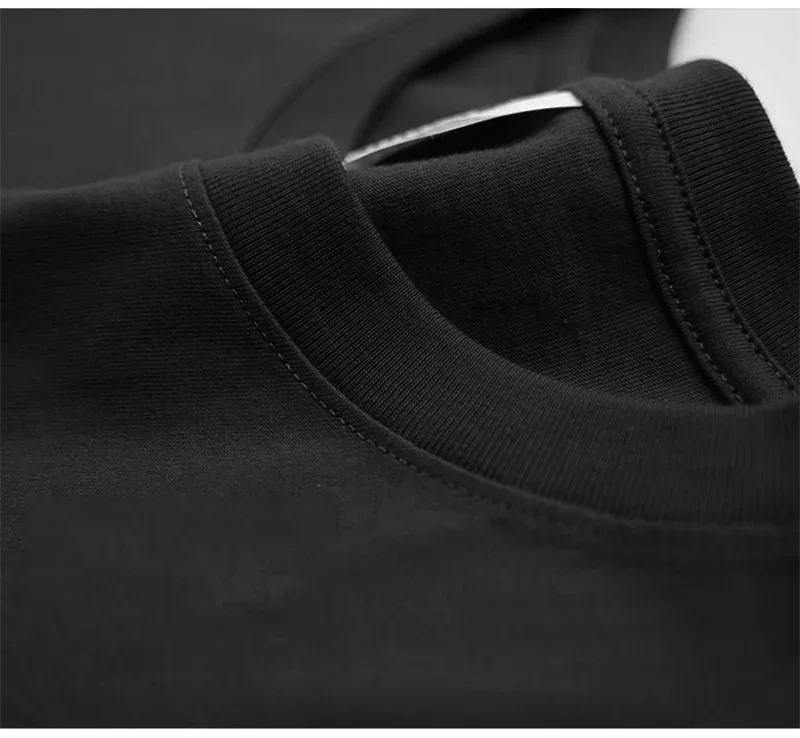 T-shirts de course pour hommes amples et oversize avec épaules tombantes en coton épais à manches courtes, vêtements de sport et de gym décontractés