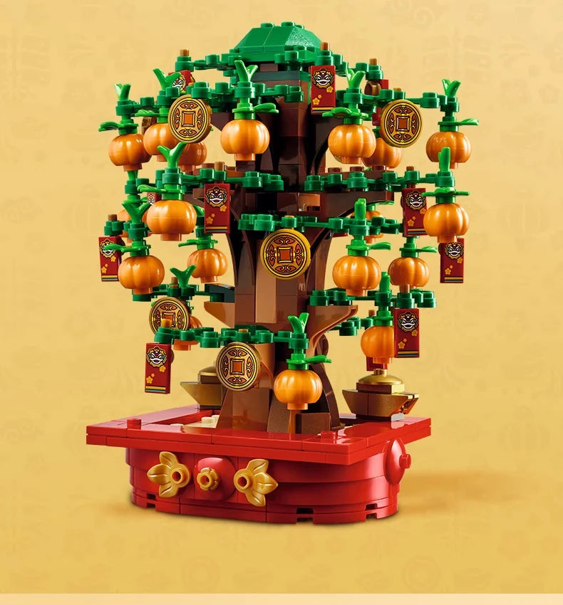 Lego Bausteine Festival-Serie 40648 Geldbaum Jungen und Mädchen Kinderpuzzle Baustein-Spielzeug Valentinstagsgeschenk