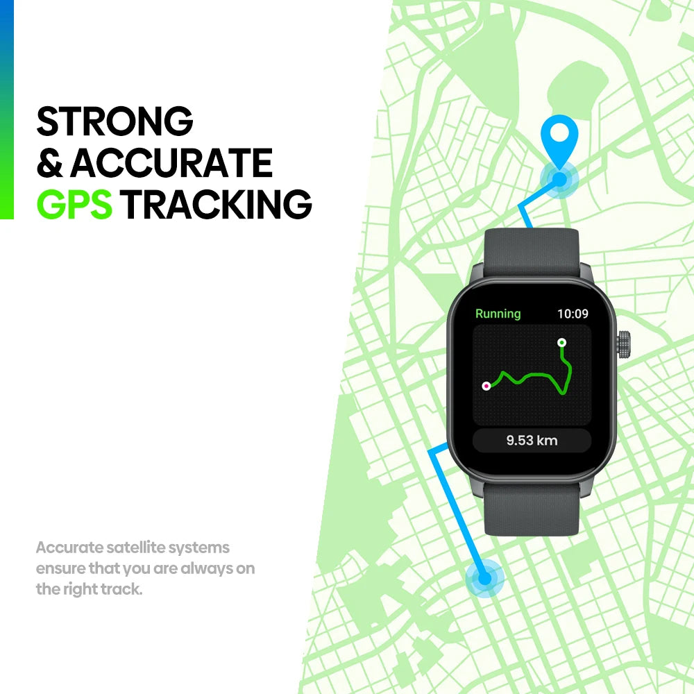 Neue 2025 Zeblaze GTS 3 GPS Sport-Smartwatch mit Sprachfunktion, 2,01" Display, Herzfrequenz-, SpO2- und Stress-Tracking-Smartwatch für Damen und Herren