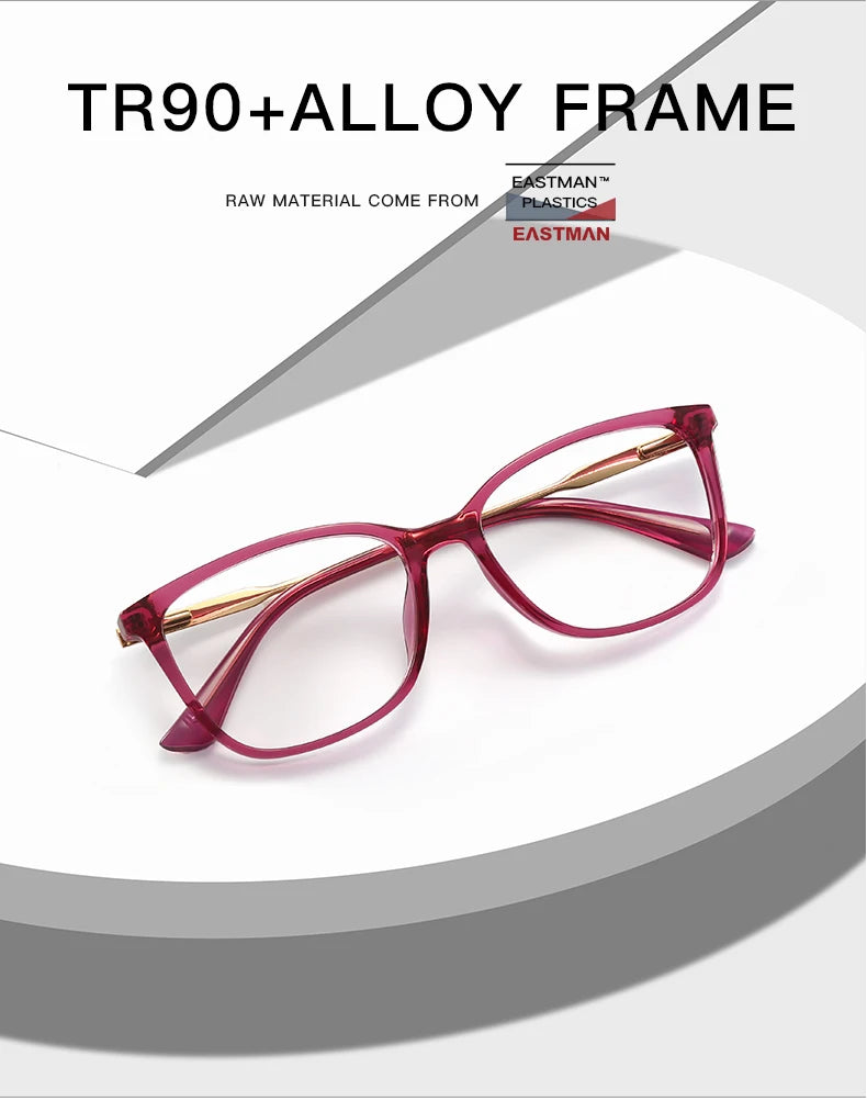 JMISUS Fashion Lunettes Classiques Femme Design Minimaliste Personnalisable Sur Ordonnance Anti-lumière Bleue Photochromiques
