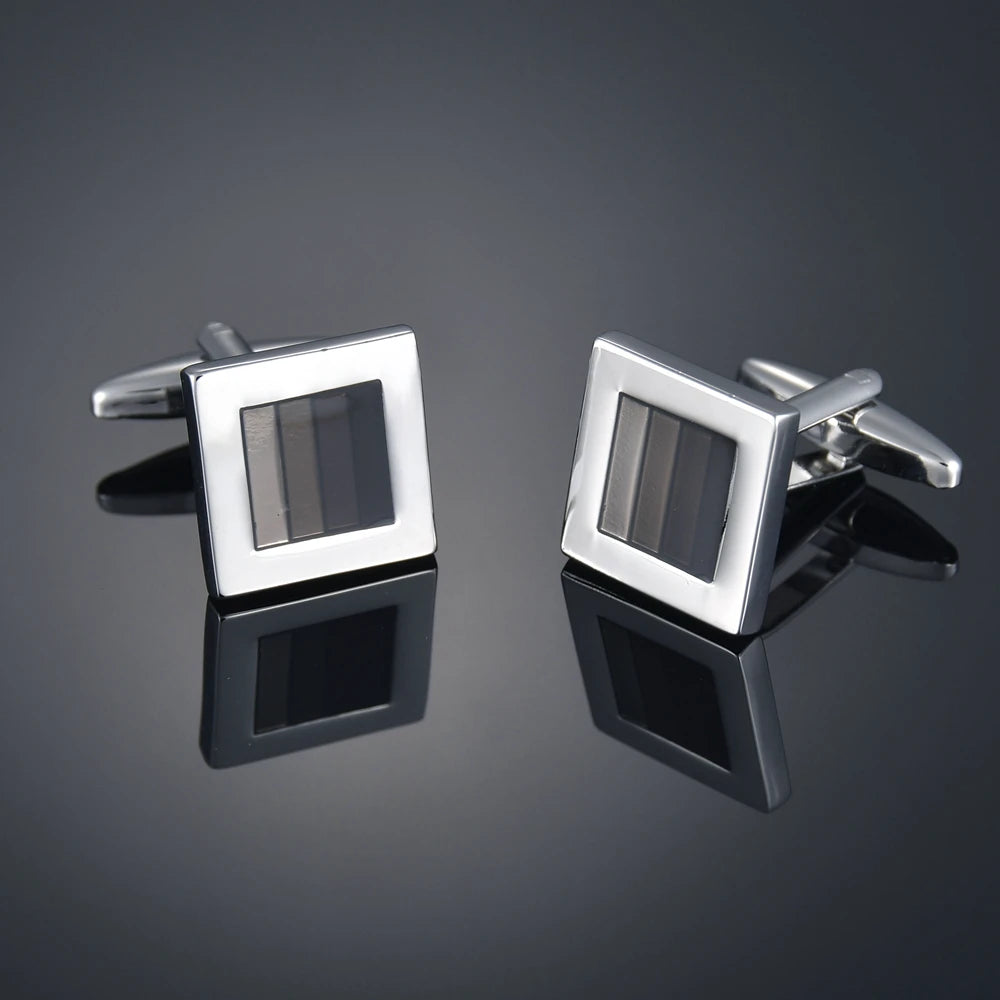 Quality Gems Craft Manschettenknöpfe Blumenmuster Golden Horse Muster Stoff Französische Ovale Hemd gemelos cuff links