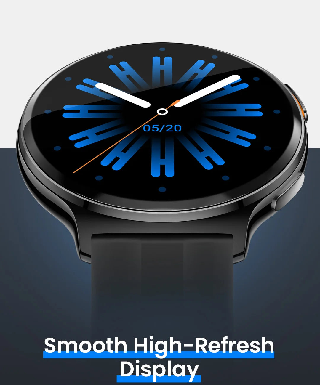 HAYLOU Solar Lite 2 Smartwatch 1,43 Zoll AMOLED-Display 24h Gesundheitsüberwachung 150+ Sportmodi Sprachanrufe Smartwatch 1ATM