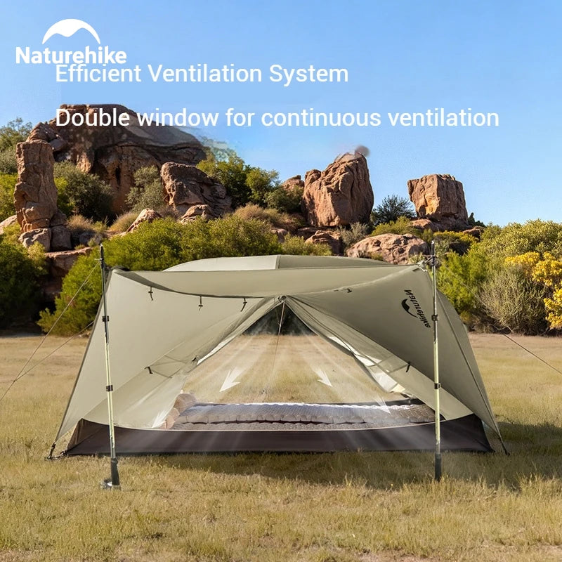 Naturehike Mongar UL BASE PRO 123 People Tent Trekking Backpacking Shelter Tent 20D Nylon Waterproof Ultralight Outdoor Camping