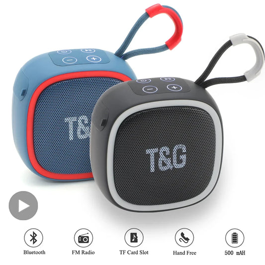 Tragbarer Bluetooth-Lautsprecher Radio FM Mini Kabellos Wasserdichter Subwoofer Soundbox Musik Caixa De Som Kleiner Woofer Säule Bass Mp3