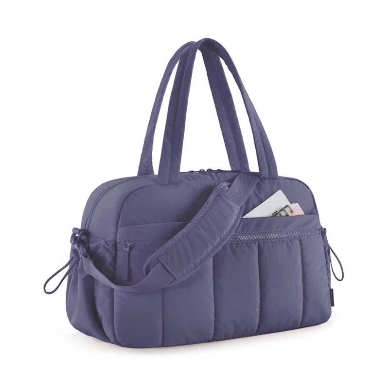 BAGSMART Women Duffle Bag for Travel with Wet Pocket Lightweight Water Resistant Carry on Weekender Gym Bag