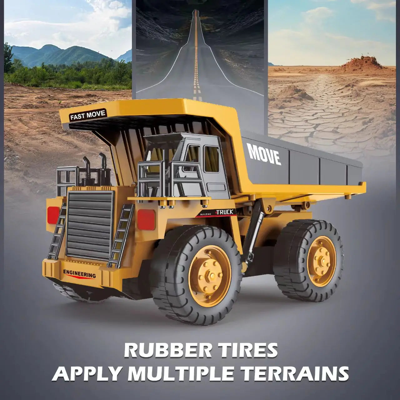 ZWN 1/16 1/20 Ferngesteuerter Bagger Kipper RC Modellauto Spielzeug Professionelles Legierungs-Simulations-Baufahrzeug für Kinder