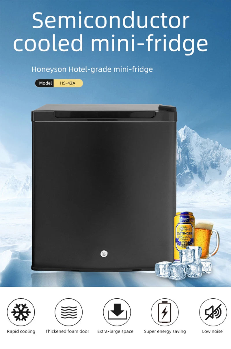 DIVEDEER Household Mini Silent Fresh keeping Cabinet Hotel Room Small Refrigerator Dormitory Refrigerator