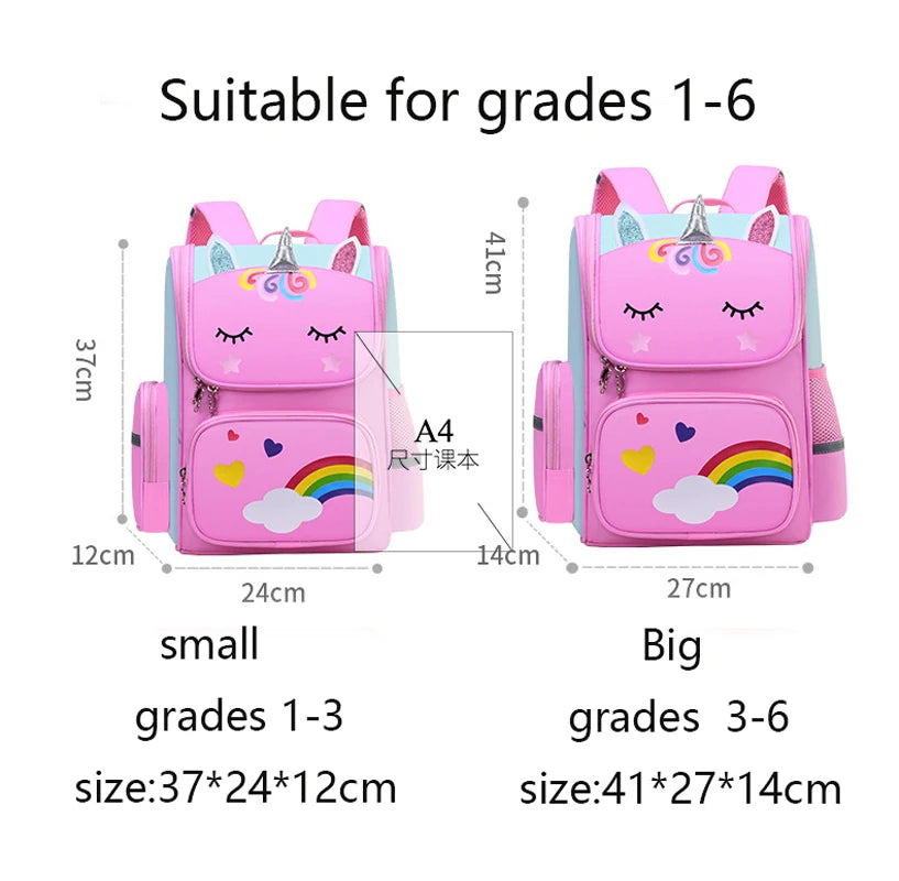 Kinderrucksack für Mädchen Einhorn Kinderrucksack Regenbogenaugen Schultasche Teenager Mädchen Rucksack für Reisen Wasserdicht Mochilas