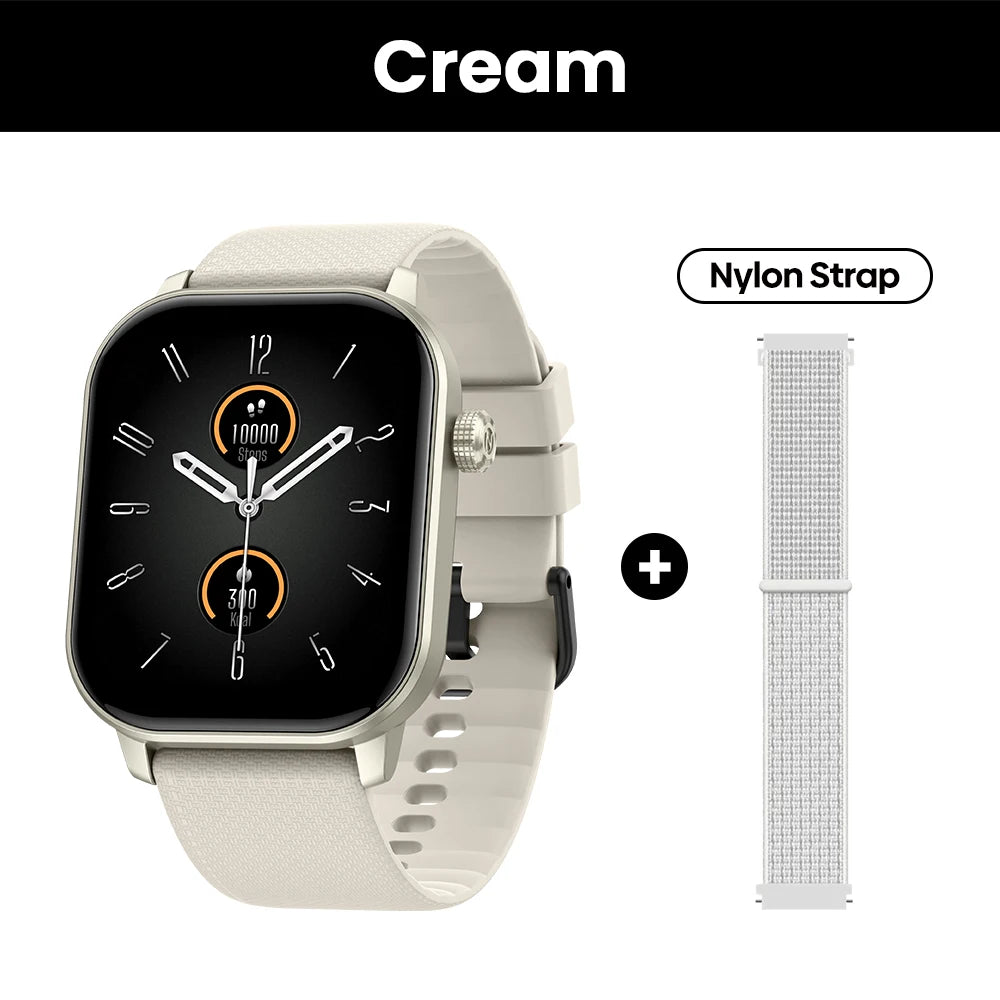 Neue 2025 Zeblaze GTS 3 GPS Sport-Smartwatch mit Sprachfunktion, 2,01" Display, Herzfrequenz-, SpO2- und Stress-Tracking-Smartwatch für Damen und Herren