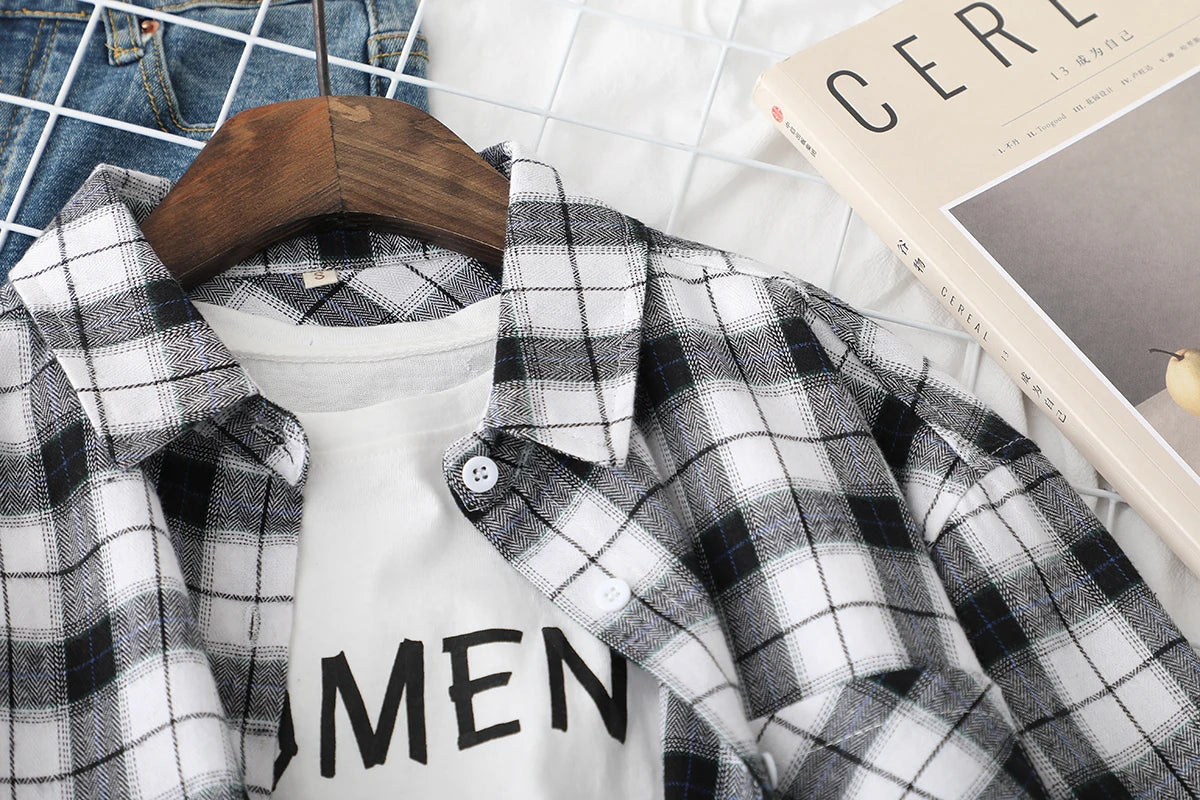 2024 Automne Nouvelle Chemise à Carreaux Ample pour Femme Marque Excellente Qualité Blouses et Hauts Design Décontracté Frais Chemises à Manches Longues pour Femme