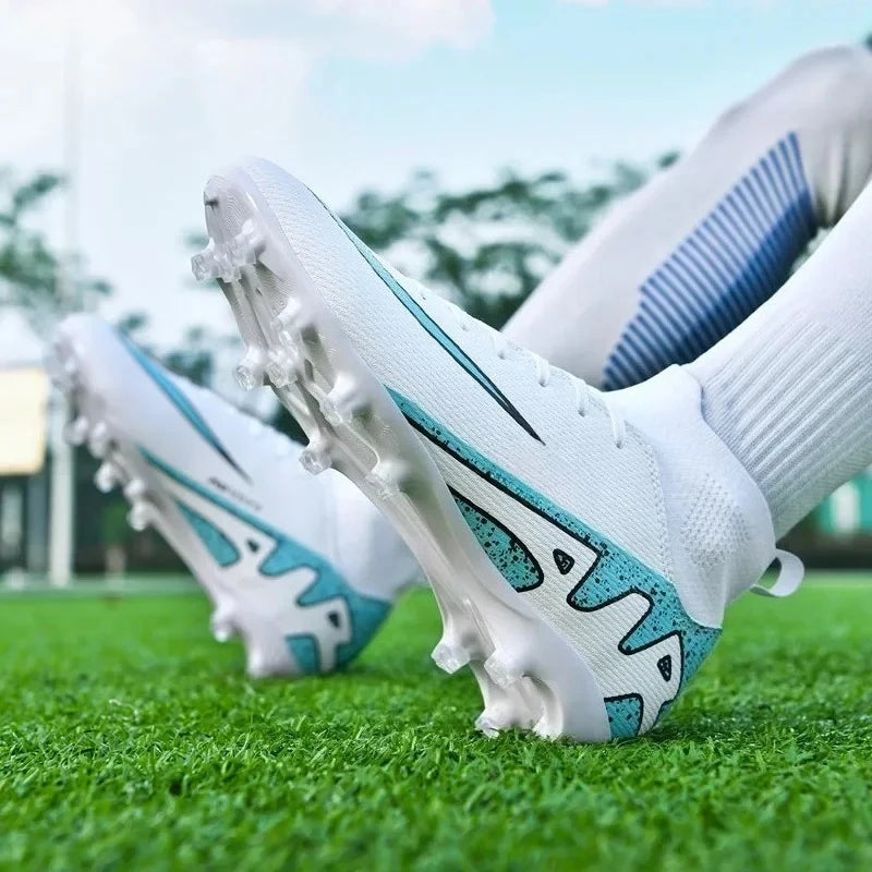 Chaussures de football roses tendance pour hommes Chaussures de football professionnelles légères Chaussettes de football pour hommes Chaussures de football d'extérieur antidérapantes Baskets de football originales