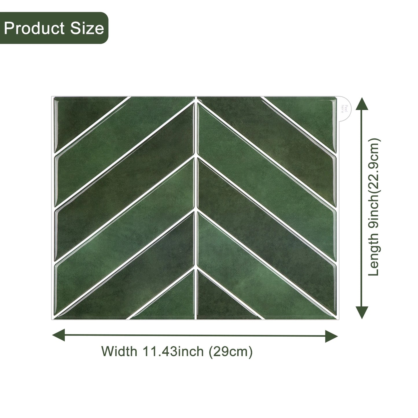 5/10 Blatt 3D Selbstklebende Tapetenfliese DIY Abzieh- und Klebe-Wandfliese