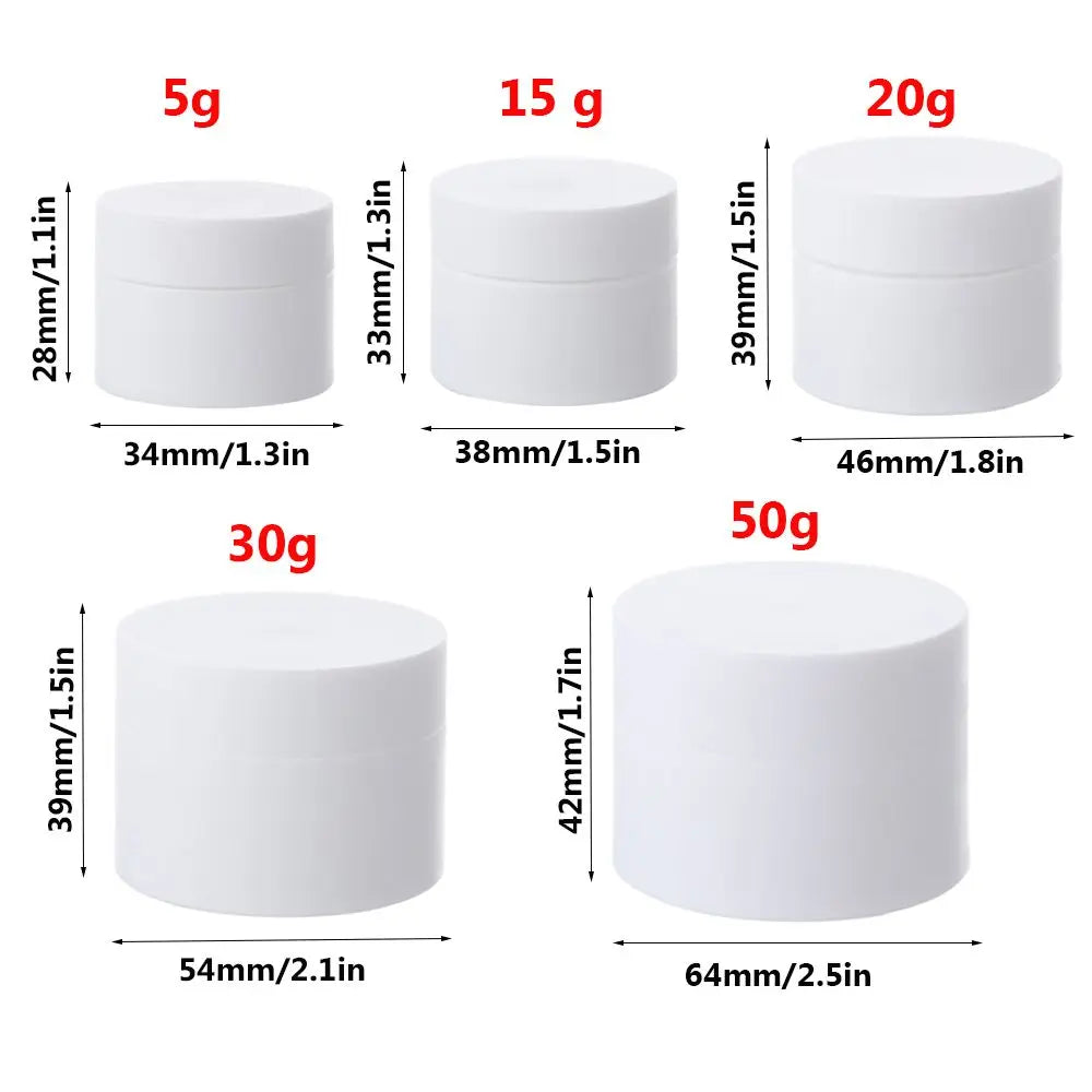 5/15/20/30/50g Contenant vide à taille serrée Voyage PP Crème Visage Pot de Maquillage Boîte en Plastique Cosmétique Flacon Rechargeable Cosmétique