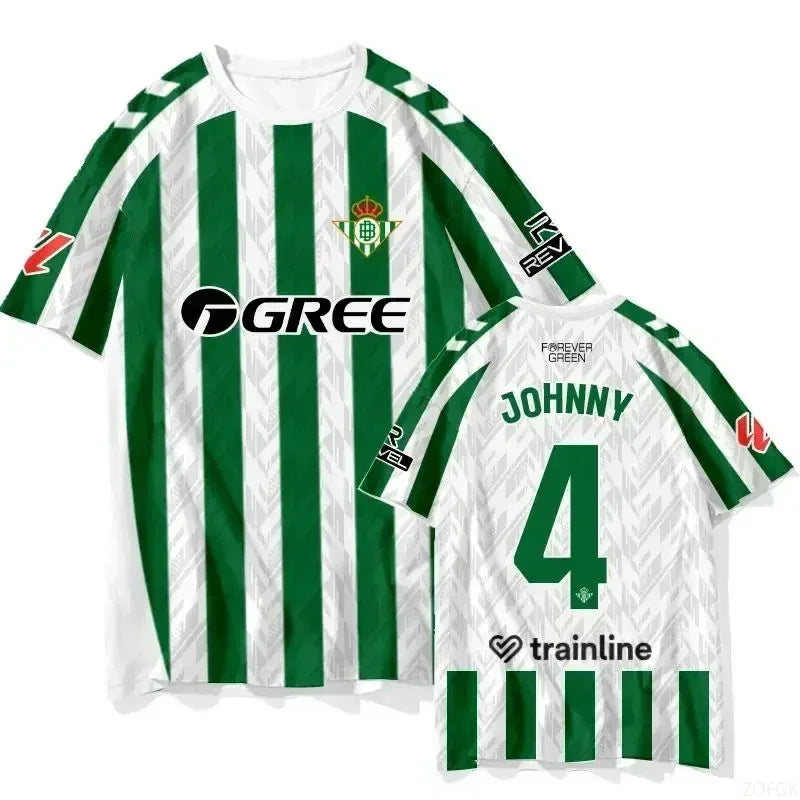 T-shirt d'entraînement de football estival, maillot de joueur de football pour adultes et enfants, vêtements de sport à séchage rapide, t-shirts Y2K décontractés, nouvelle col