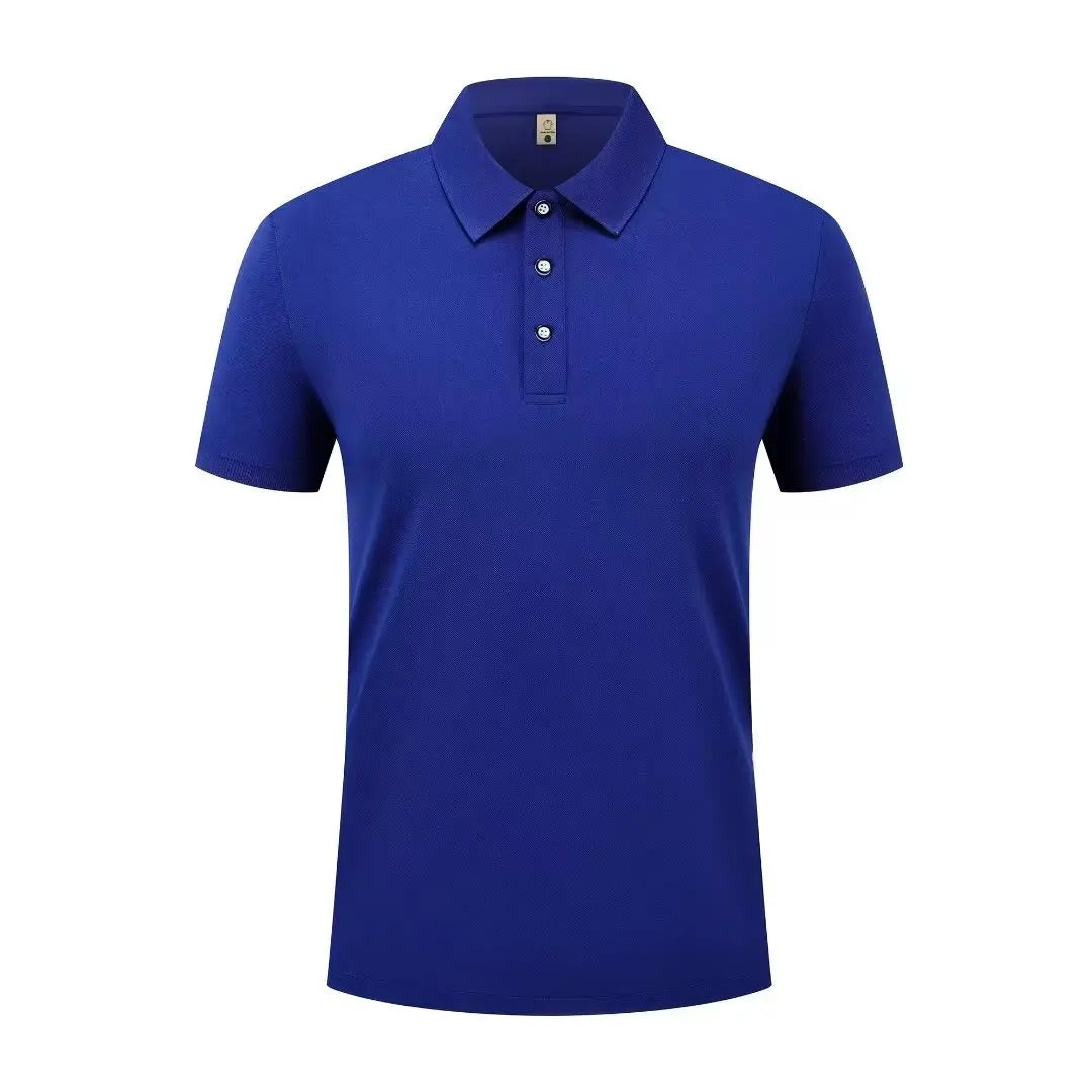 Summer Casual Sports Quick-drying Lapel Short-sleeved POLO Shirt 23 Solid Color Shirt Cycling Suit Fitness Suit For Men S-4XL