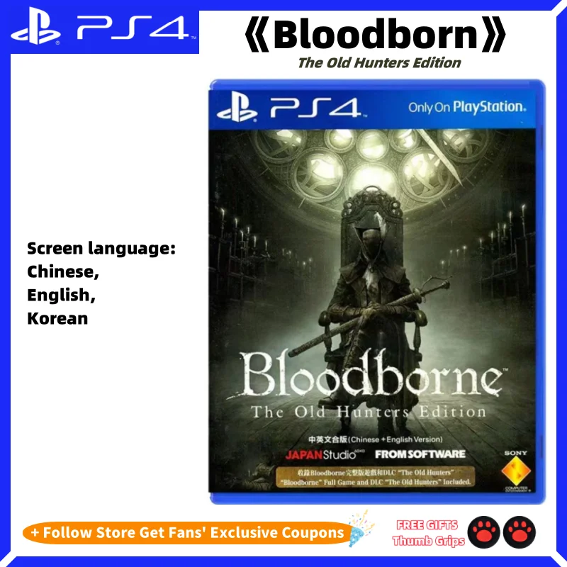 Sony PS4 Bloodborn The Old Hunters Edition Genuine Licensed New Game CD PS5 Playstation5 Game Playstation 4 Games Ps4 Bloodborne
