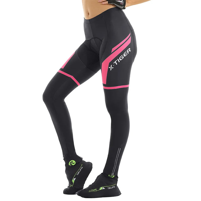 Pantalon de cyclisme X-TIGER pour femmes, anti-choc, VTT, anti-transpiration, 5D, antidérapant, rembourré en gel, pour course à vélo