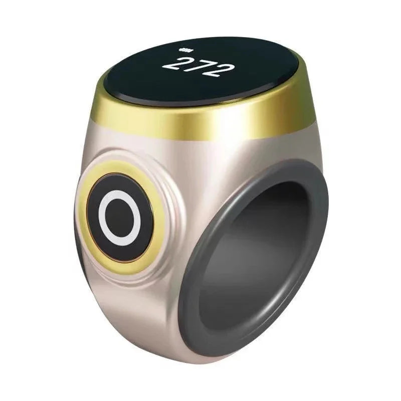 Smart Tasbih Tally Digital Counter for Muslims Tasbeeh Zikr Ring 5 Prayer Time Vibration Reminder Waterproof