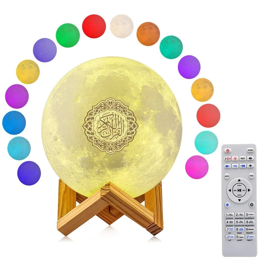 Heller Koran Azan Muslim Koran Bluetooth Lautsprecher Tragbares Nachtlicht Heilige Lampe Soundbox Musik Kabellos Caixa De Som Bocina Mp3