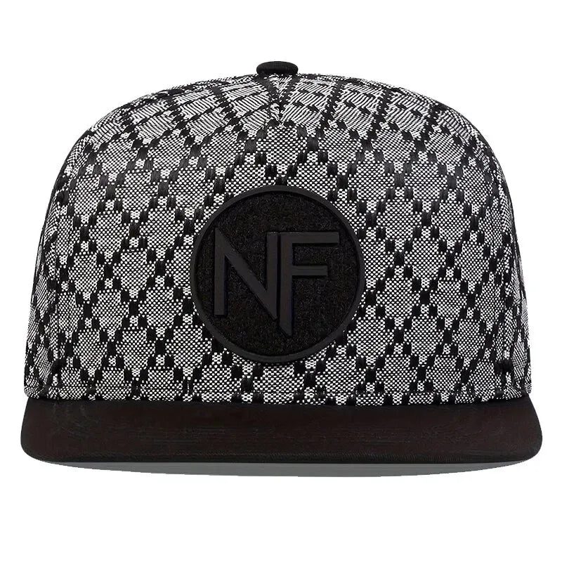 Unisex NF-Buchstaben-Stickerei-Hip-Hop-Mützen Frühling und Herbst Outdoor Verstellbare Freizeit-Baseballkappen Sonnencremehut