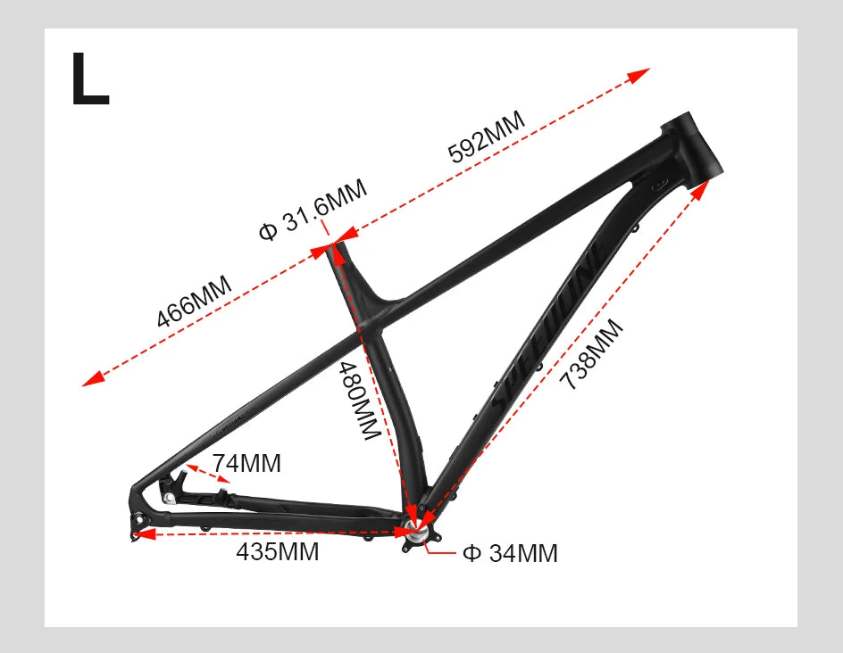 SPEEDONE 29 Fahrradrahmen Boost 148mm Aluminium 29 MTB Rahmen Konisches Steuerrohr für Ausdauerrennen Farbverlauf Mountainbike Rahmen