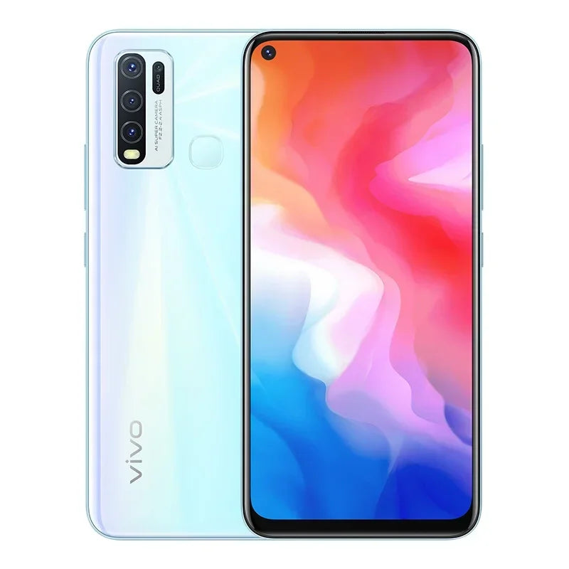 Global Firmware VIVO Y50 Smartphone Snapdragon 665 Octa Core 6.53" 5000mAh 8Go 128Go Appareils Photo 16.0MP Y 50 Téléphone d'occasion