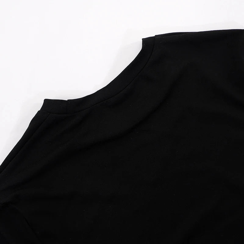 2025 Printemps Nouveau T-shirt à Manches Courtes Femme Uni Simple Décontracté Doux Polyvalent Chaud Basique Crop Tops Tees Mode d'Été