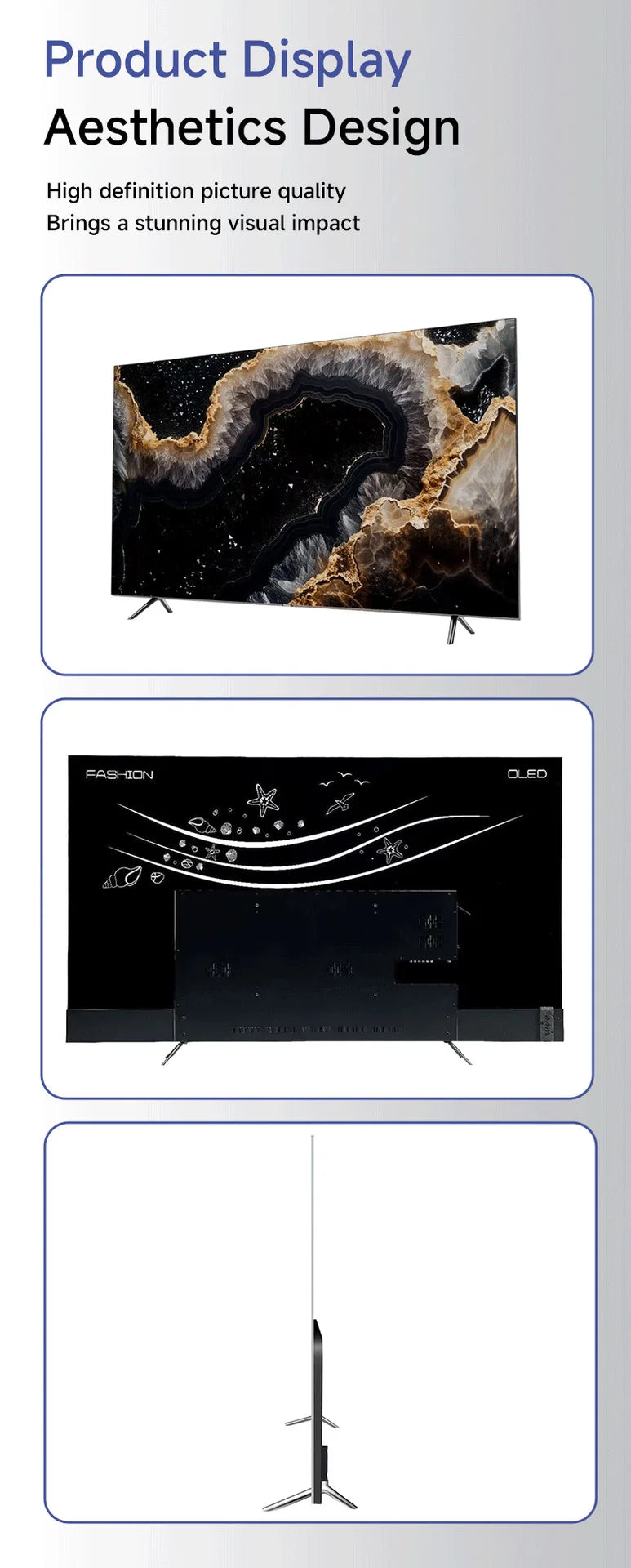 Erleben Sie atemberaubende Bilder auf einem neuen originalen ultradünnen 65-Zoll-4K-Smart-OLED-TV mit flüssiger 120-Hz-Bildwiederholrate für Kinogenuss