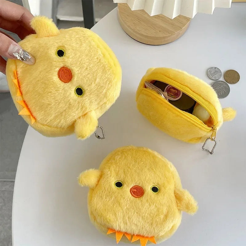 Cartoon Süße Schweinchen Geldbörse Kawaii Portemonnaie Weiche Plüsch Münztasche Schlüssel Kopfhörer Münz-Organizer Beutel Reißverschlusstasche Kindergeschenk