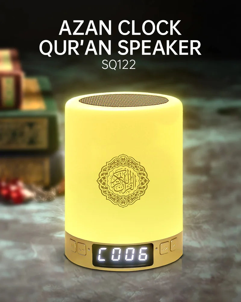 Heller Koran Azan Muslim Koran Bluetooth Lautsprecher Tragbares Nachtlicht Heilige Lampe Soundbox Musik Kabellos Caixa De Som Bocina Mp3