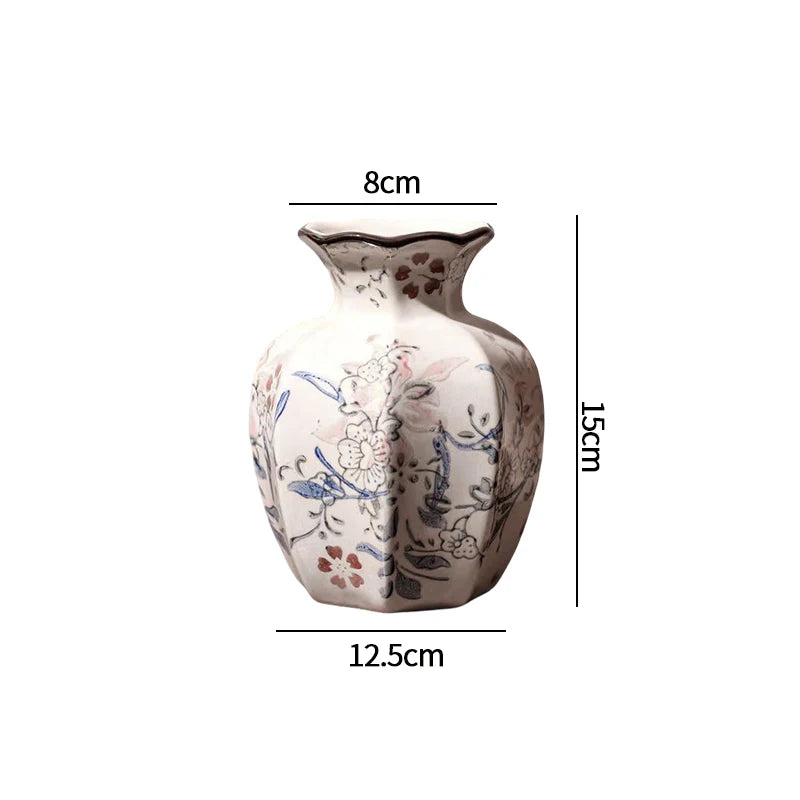 Vase à fleurs en céramique, Centre de table décoratif, Vase esthétique, Vases pour plantes hydroponiques, Ornement de bureau, Décoration d'intérieur