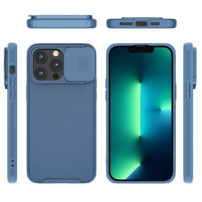 Magnetische Hülle für iPhone 17 16 16e 15 14 13 12 11 Pro Max mit Schiebekameraabdeckung