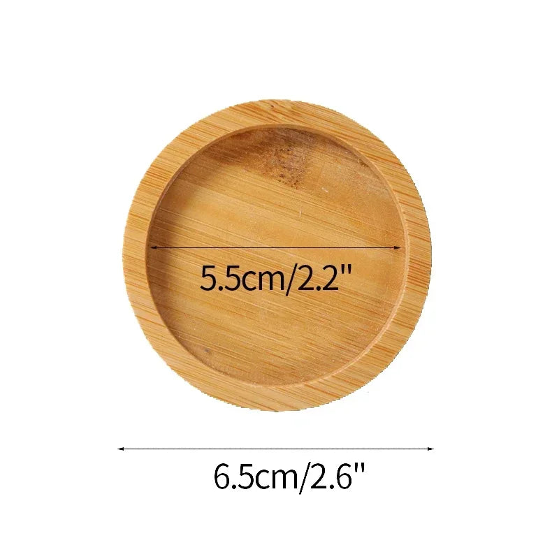 Multi Bambus Tablett Holzuntersetzer Blumentopfuntersetzer Tassenuntersetzer Untersetzer Teller Küchen Deko Teller Kreativer Untersetzer Kaffeetassenmatte