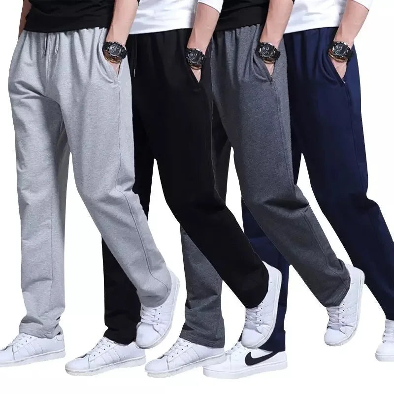2025 neue Jogginghose Herren Trainingshose Sportbekleidung Gestrickter Trainingsanzug Sporthose Hose Weites Bein Kleidung