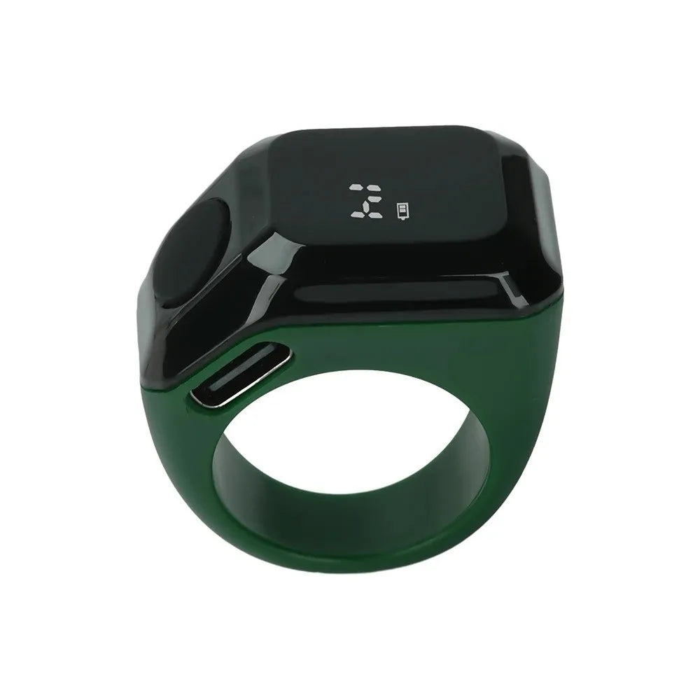 Mini Smart Ring Zähler OLED Display Typ-C wiederaufladbar Bluetooth Zählordnungsring Touch-Bedienung tragbarer Zikr-Ring