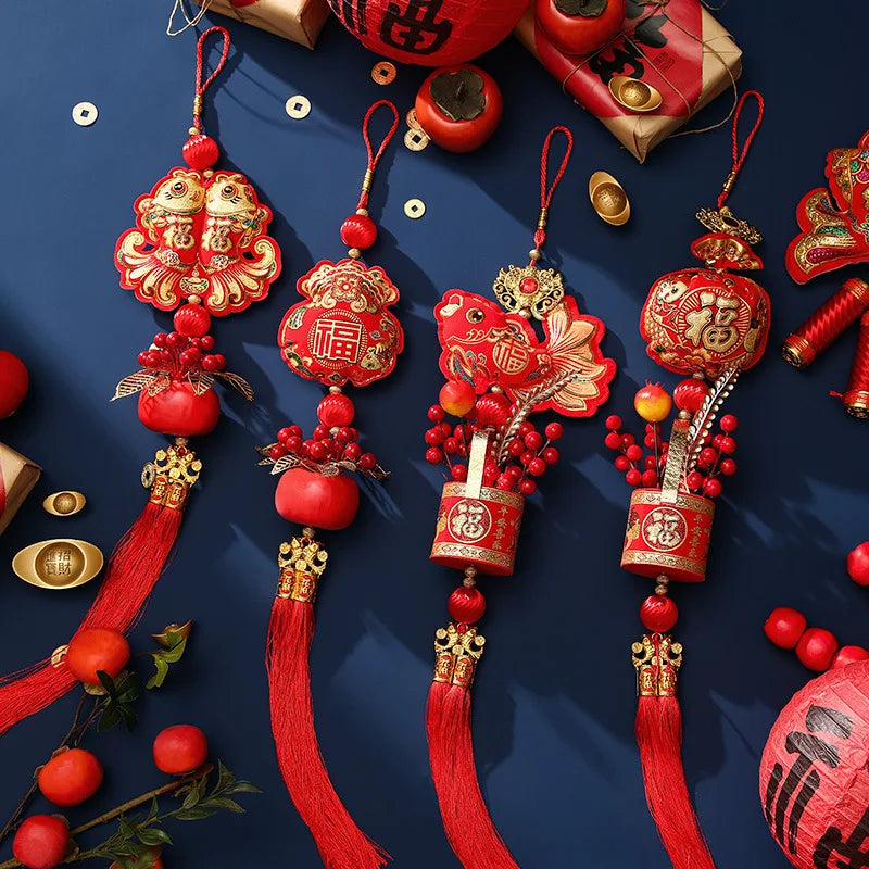 Chinesisches Neujahr 2026 Dekorationen Chinesisches Frühlingsfest Hängender Anhänger Tür Wand Ornament Traditionelle chinesische Raumdekoration