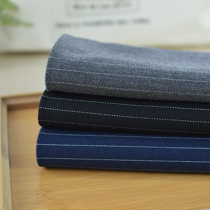 Micro-elastischer Anti-Falten-Anzug, gestreifter Stoff, Frühling, Herbst, Hose, Weste, Rock, Mode zum Nähen, Design, Großhandel, Stoff
