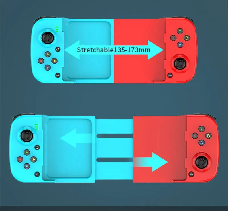 Kabelloser BT 5.0 ausziehbarer Gamecontroller für Mobiltelefon Android IOS Gamepad Joystick Eat Chicken Gamepad für PS4 Switch PC