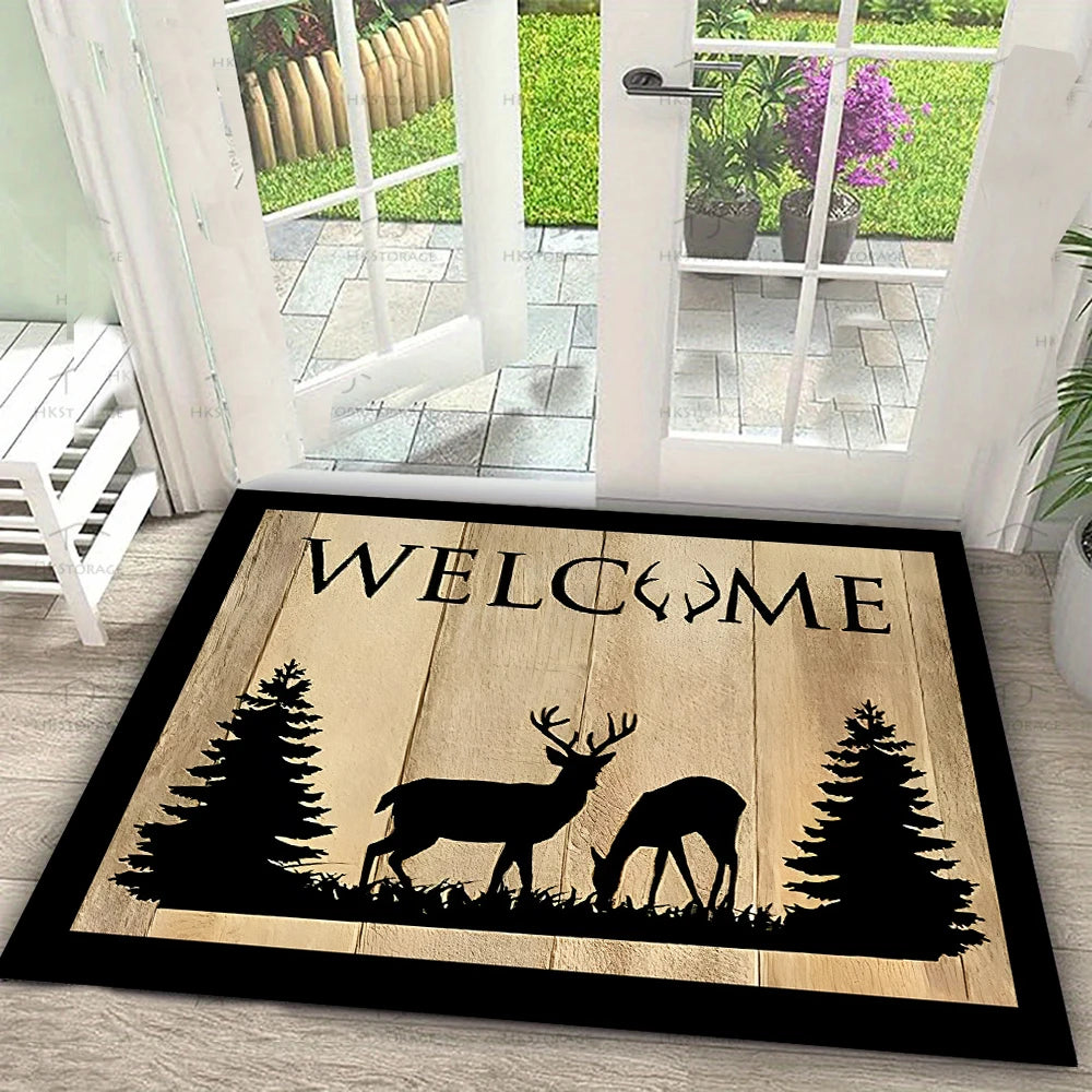 HOME Sweet HOME Fußmatte mit Herz-Buchstaben Kokosnuss Anti-Rutsch Eingangsmatte für Haustür Veranda Küche Innen Außen Willkommensmatte