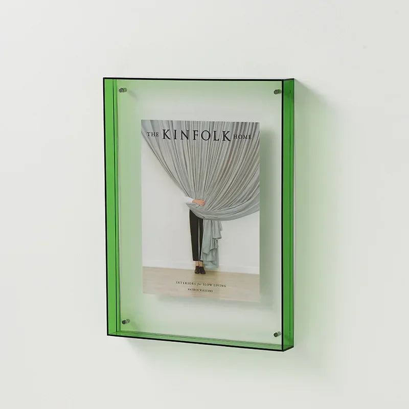 Transparenter Acryl-Fotorahmen DIY Poster Malerei Flur Schlafzimmer Wanddekoration Ins Style Tischbilderrahmen