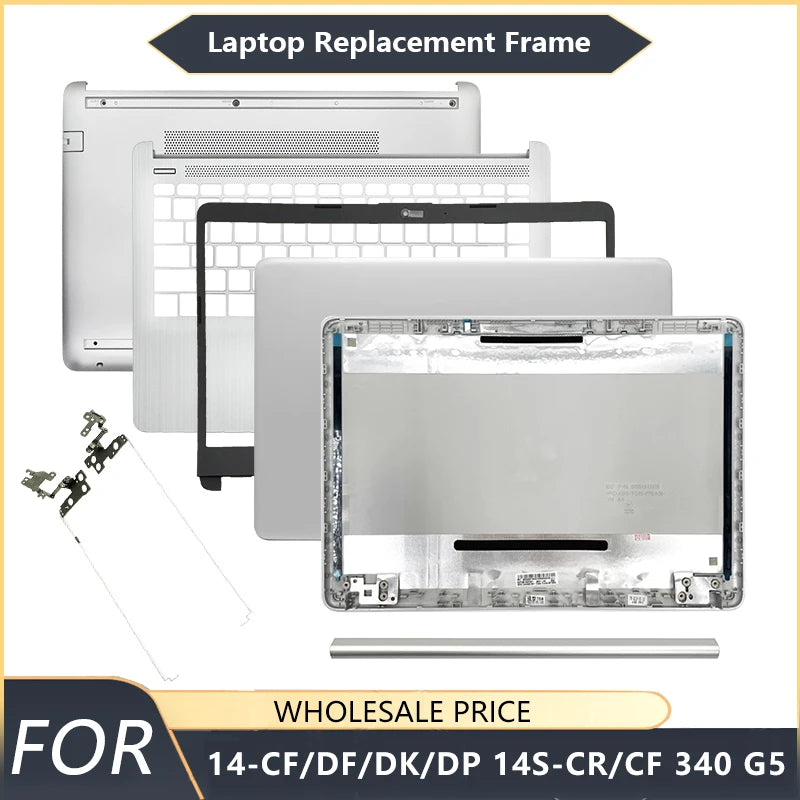 NOUVEAU Pour HP 14-CF 14-DF 14-DK 14-DP 14S-CR 14S-CF 340 G5 Ordinateur portable Coque arrière LCD Façade Lunette Repose-poignets Boîtier inférieur Clavier