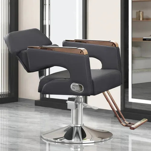 Chaise de Salon de Luxe Lifter, Protecteur en Métal, Dossier, Chaise de Barbier Pivotante, Fauteuil Confortable Nordique, Cadeira De Cabeleireiro, Mobilier de Salon