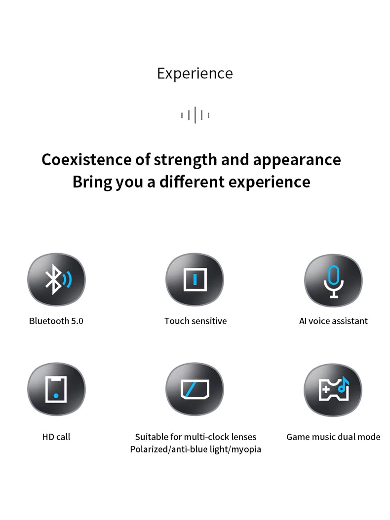Monster Glasses Headset Wireless Bluetooth 5.0 Sunglasses Outdoor Sport earphone Calling Music Eyeglasses