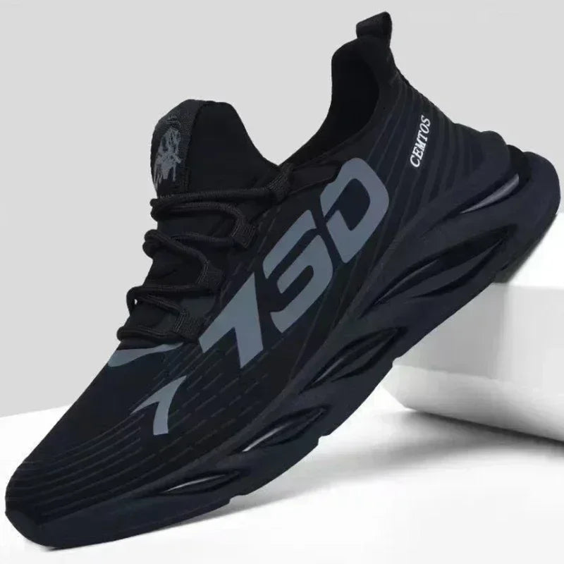 Chaussures de sport décontractées en maille légère pour hommes, chaussures de course respirantes et fraîches pour l'été, baskets à semelle souple et confortable antidérapantes pour hommes