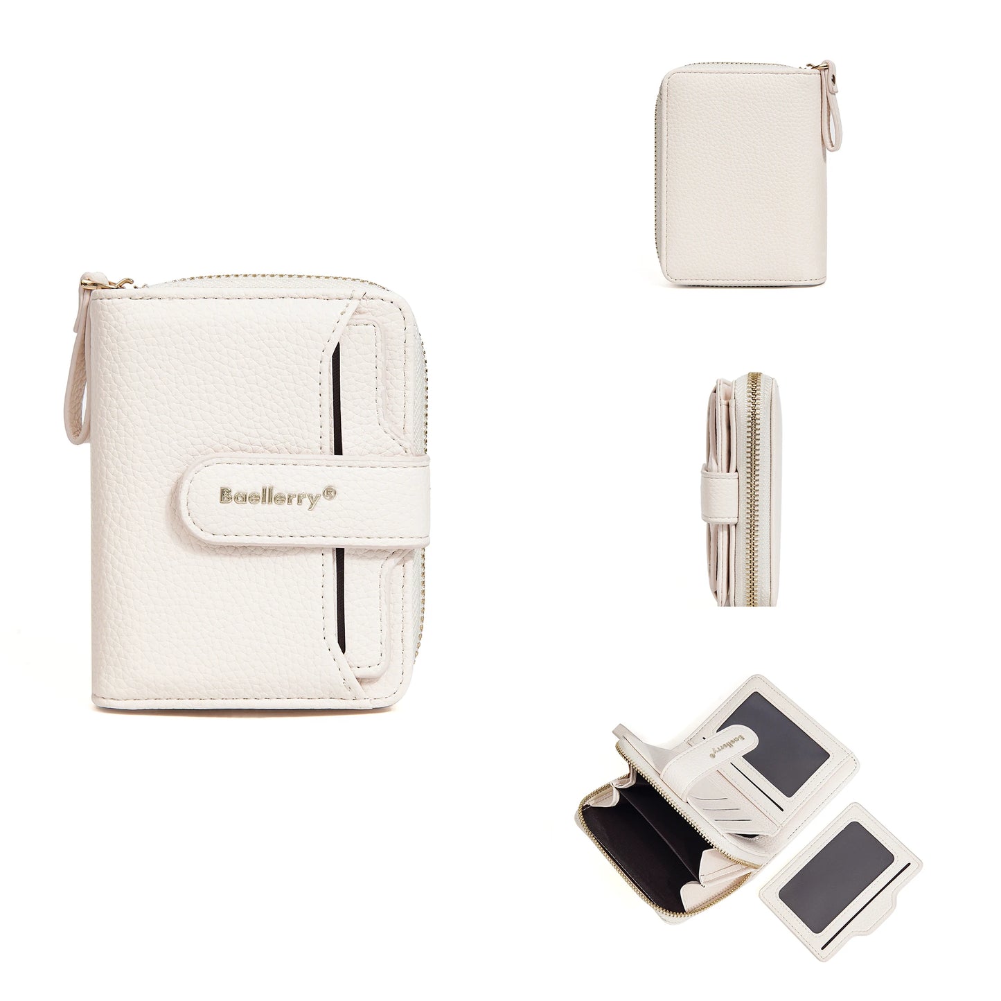 Women Stylish Zip Around Card Wallet, Multi-Functional RFID Blocking Purse with 6 Card Slots and Coin Pocket, Minimalist Gift