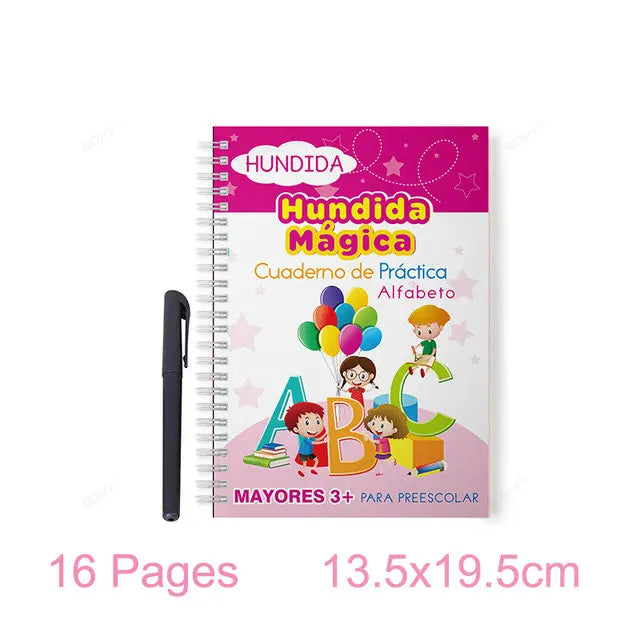 Sank Magic Practice Deutsch Übungsbuch Stift Spanisch Kalligraphie Für Kinder Kostenloses Abwischen Englisch Französisch Wiederverwendbares Schreiblernbuch Kostenloser Versand