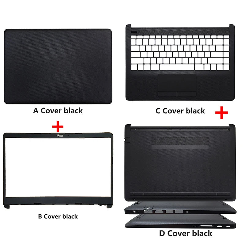 NOUVEAU Pour HP 14-CF 14-DF 14-DK 14-DP 14S-CR 14S-CF 340 G5 Ordinateur portable Coque arrière LCD Façade Lunette Repose-poignets Boîtier inférieur Clavier