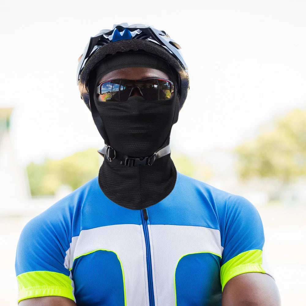 Masque intégral de refroidissement moto, cagoule respirante d'été pour motard, cache-cou pour motocross, casque de cyclisme, couvre-chef