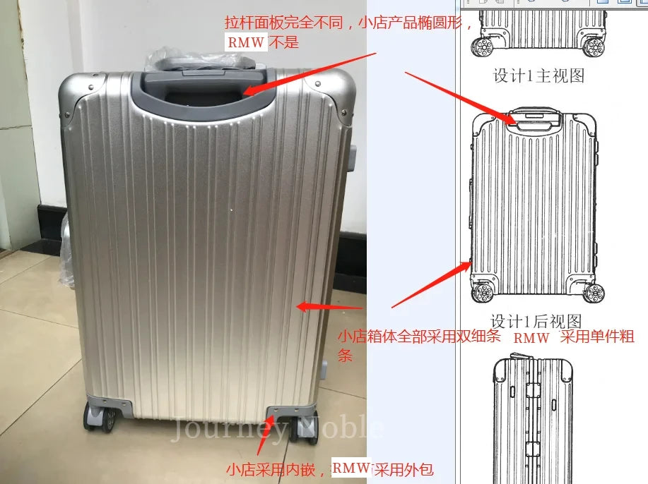 Bagage de voyage Spinner 20/24/26/29, valise de marque en alliage aluminium-magnésium de haute qualité