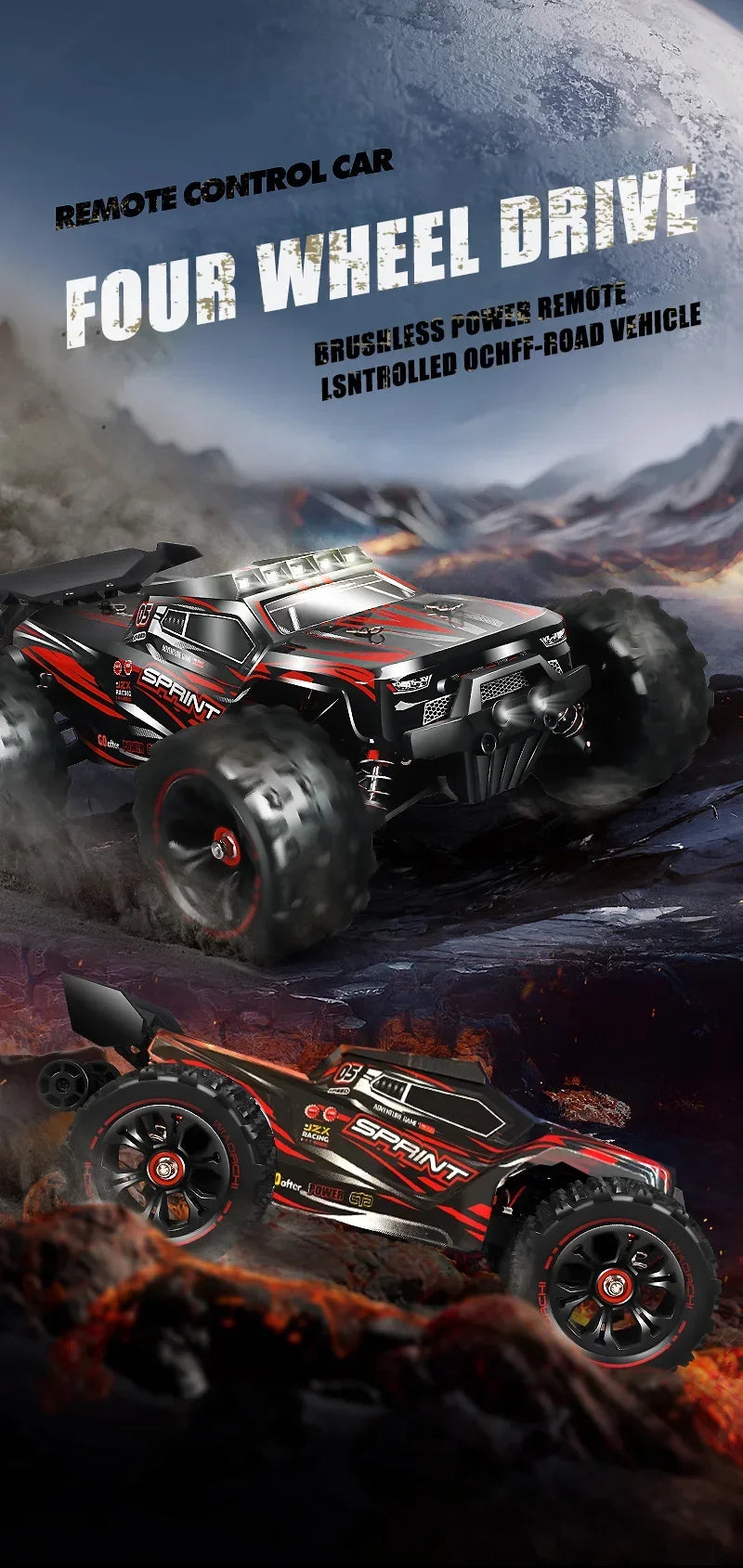 SG116MAX SCY9522 1:16 High Speed Drift Racing 80KM/H Brushless Motor 4WD 9522PRO 50KM/H RC Car Off Road Car Toys For Kid Gift